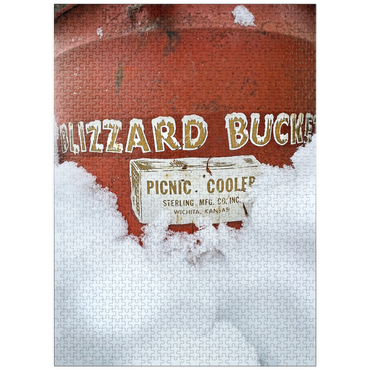 puzzleplate Blizzard Bucket Antique Cooler 1000 Jigsaw Puzzle