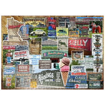 puzzleplate Travel Minnesota, Collage no.1 500 Jigsaw Puzzle