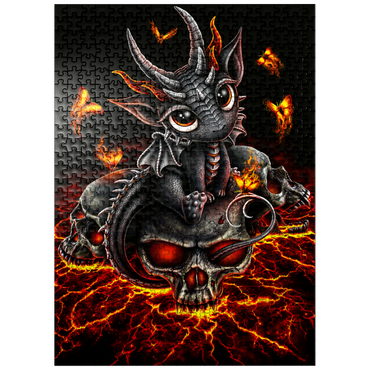 puzzleplate Descendant Of The Volcano Baby Dragon - Sarah Richter 500 Jigsaw Puzzle