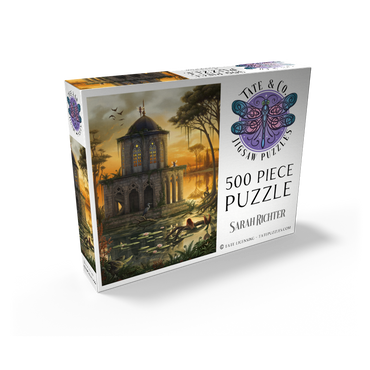 The Gothic Library Temple Lake - Sarah Richter 500 Jigsaw Puzzle box view2
