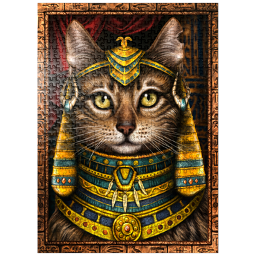 puzzleplate Lady Cleocatra Egyptian Cat - Sarah Richter 500 Jigsaw Puzzle