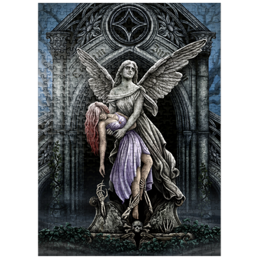 puzzleplate The Eternal Fight Stone Angel - Sarah Richter 500 Jigsaw Puzzle