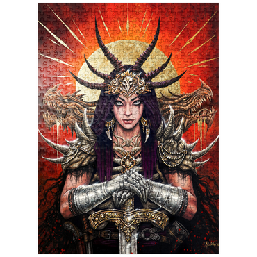 puzzleplate Aurora Mortis Samurai Warrior - Sarah Richter 500 Jigsaw Puzzle