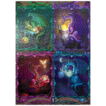 puzzleplate The Time Dragons - Rose Cat Khan 500 Jigsaw Puzzle