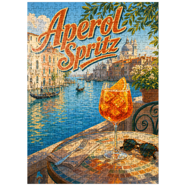 puzzleplate Aperol Spritz - Venice Grand Canal Sunset 500 Jigsaw Puzzle