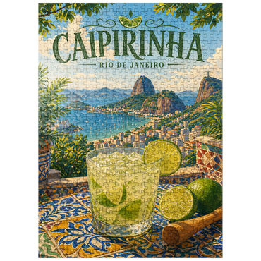 puzzleplate Caipirinha - Rio de Janeiro Coastal View 500 Jigsaw Puzzle