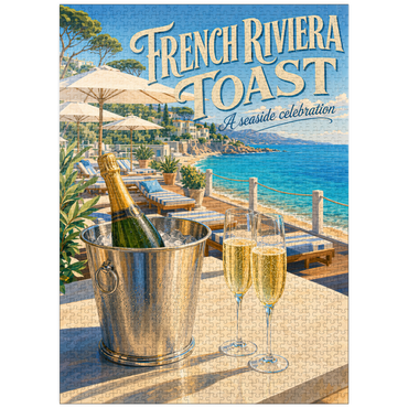 puzzleplate French Riviera Toast - A seaside celebration 1000 Jigsaw Puzzle