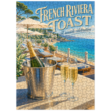 puzzleplate French Riviera Toast - A seaside celebration 500 Jigsaw Puzzle