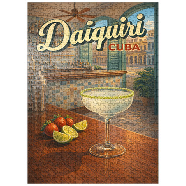 puzzleplate Daiquiri - Cuba, Tropical Bar Scene 500 Jigsaw Puzzle