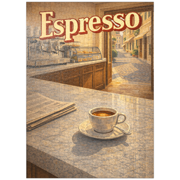 puzzleplate Italian Espresso - Cafe Scene 1000 Jigsaw Puzzle