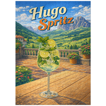 puzzleplate Hugo Spritz - Alpine Mountain Terrace 300 Jigsaw Puzzle