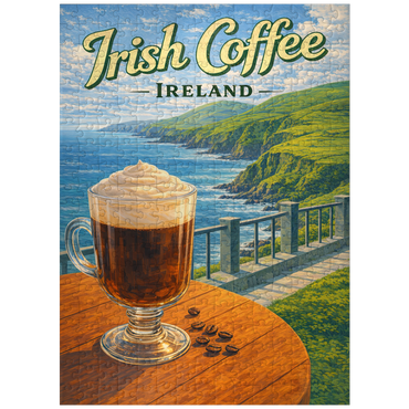 puzzleplate Irish Coffee - Ireland's Coastal Cliffs 300 Jigsaw Puzzle