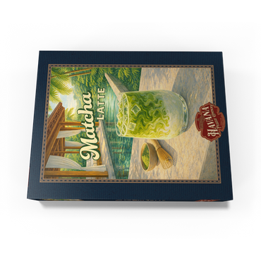 Matcha Latte -Tropical Oasis by the Pool 1000 Jigsaw Puzzle box view3