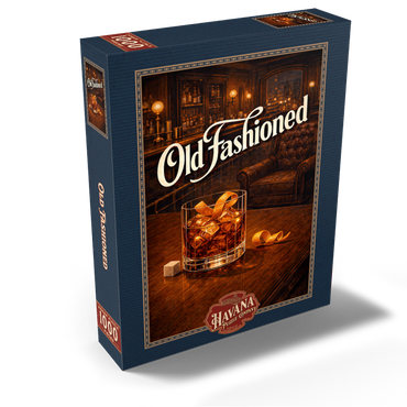 Old Fashioned - Whiskey Bar Scene 1000 Jigsaw Puzzle box view2