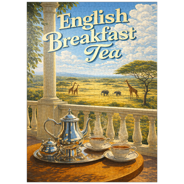 puzzleplate English Breakfast Tea - Safari Sunrise 1000 Jigsaw Puzzle