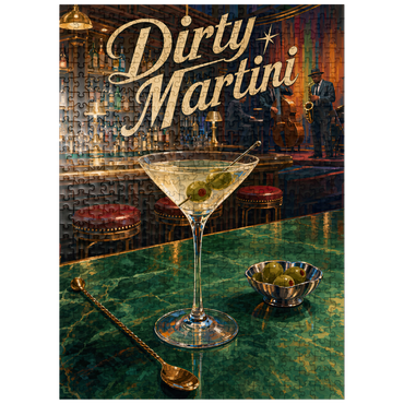 puzzleplate Dirty Martini - Jazz Bar Nightlife Scene 500 Jigsaw Puzzle