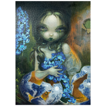puzzleplate Hyacinth Blue - Jasmine Becket-Griffith 1000 Jigsaw Puzzle