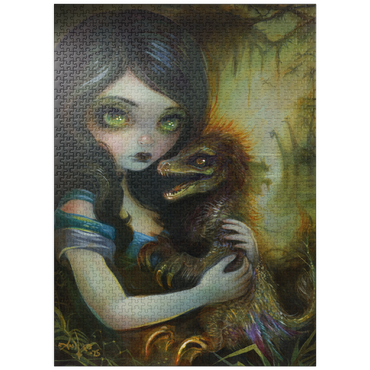 puzzleplate My Deinonychus - Jasmine Becket-Griffith 1000 Jigsaw Puzzle