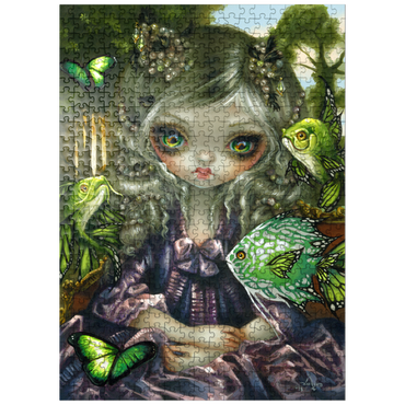 puzzleplate Poissons Volants: Les Poissons Verts - Jasmine Becket-Griffith 500 Jigsaw Puzzle
