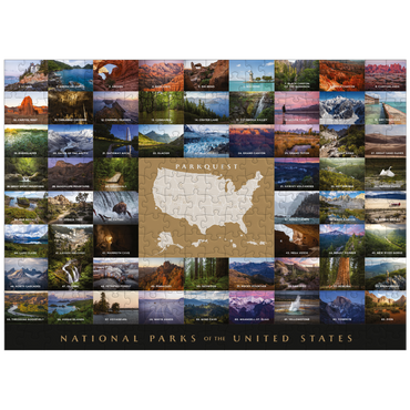 puzzleplate ParkQuest All 63 U.S. National Parks Photography 300 Jigsaw Puzzle