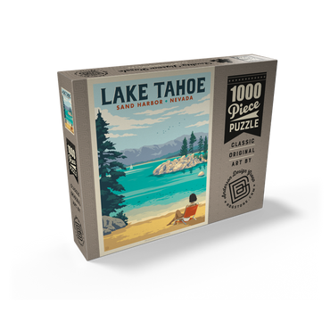 Lake Tahoe: Sand Harbor Sunbathing 1000 Jigsaw Puzzle box view2