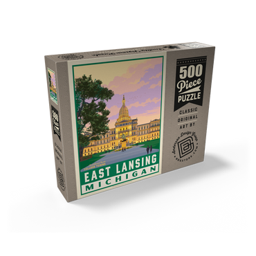 American College Towns: East Lancing, MI 500 Jigsaw Puzzle box view2