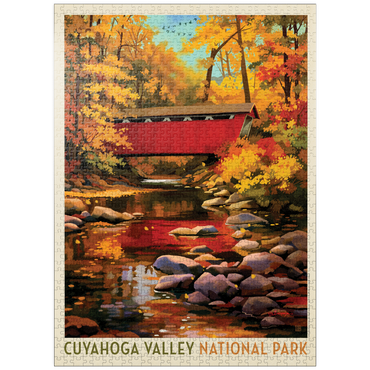 puzzleplate Cuyahoga Valley National Park: Covered Bridge 1000 Jigsaw Puzzle
