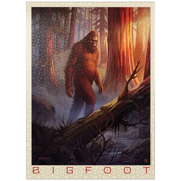 puzzleplate Legends Of The National Parks: Bigfoot Sighting 1000 Jigsaw Puzzle