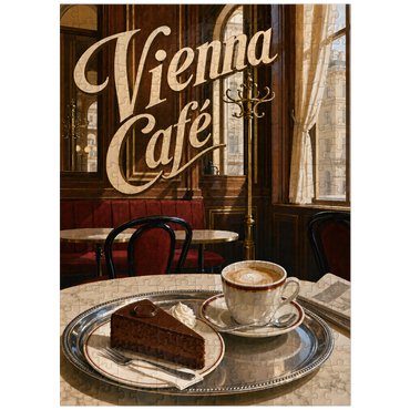 puzzleplate Vienna Cafe Classic Coffeehouse Elegance 300 Jigsaw Puzzle