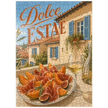 puzzleplate Dolce Estate - Tuscan Villa Aperitivo 500 Jigsaw Puzzle