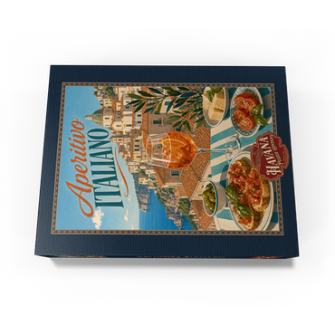 Aperitivo Italiano - Amalfi Coast Aperitivo Spritz Seaside Terrace 1000 Jigsaw Puzzle box view3
