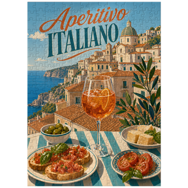 puzzleplate Aperitivo Italiano - Amalfi Coast Aperitivo Spritz Seaside Terrace 300 Jigsaw Puzzle