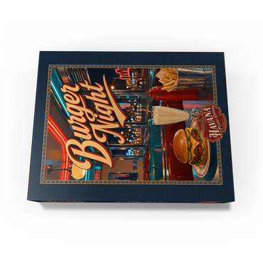 American Diner Burger Night 300 Jigsaw Puzzle box view3