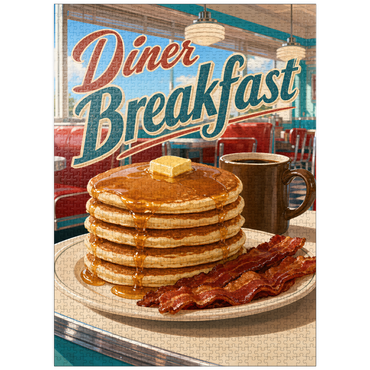 puzzleplate Classic American Diner Breakfast Pancakes 1000 Jigsaw Puzzle