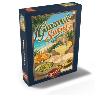 Guacamole Sunset Coastal Margarita Scene 1000 Jigsaw Puzzle box view2
