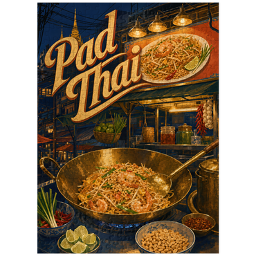 puzzleplate Pad Thai Street Food Night Market 300 Jigsaw Puzzle