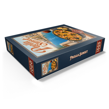 Spanish Mediterranean Coast Paella Sunset Scene 1000 Jigsaw Puzzle box view1