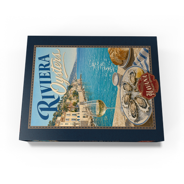 French Riviera Coastal Oysters and White Wine 300 Jigsaw Puzzle box view3