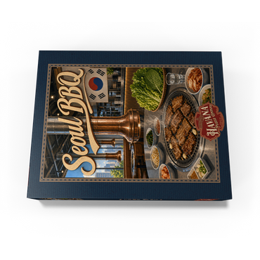 Seoul Korean BBQ Restaurant Interior Ambiance 300 Jigsaw Puzzle box view3