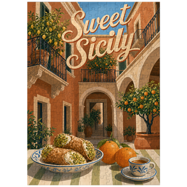 puzzleplate Sicily Italian Courtyard Citrus Still Life 300 Jigsaw Puzzle