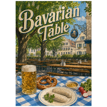puzzleplate Bavarian Beer Garden Table Spread 300 Jigsaw Puzzle