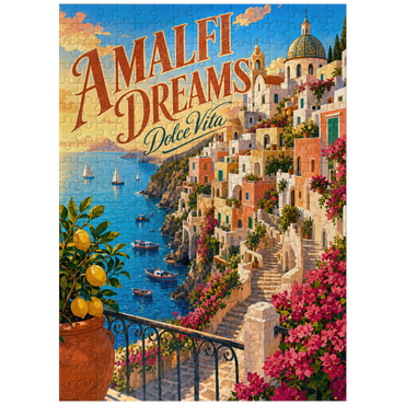 puzzleplate Amalfi Coast Sunset Romance 300 Jigsaw Puzzle