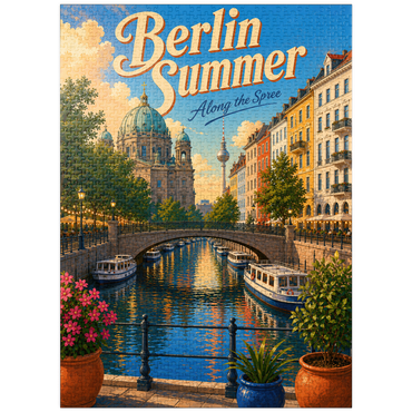 puzzleplate Berlin Summer Canal Charm 1000 Jigsaw Puzzle