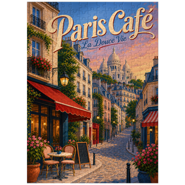 puzzleplate Paris Cafe Romantic Evening Charm 300 Jigsaw Puzzle