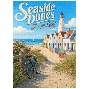 puzzleplate Seaside Dunes Lighthouse Coastal Charm 1000 Jigsaw Puzzle