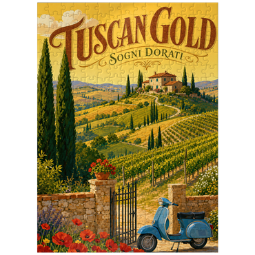 puzzleplate Tuscan Vineyard Golden Romance 300 Jigsaw Puzzle