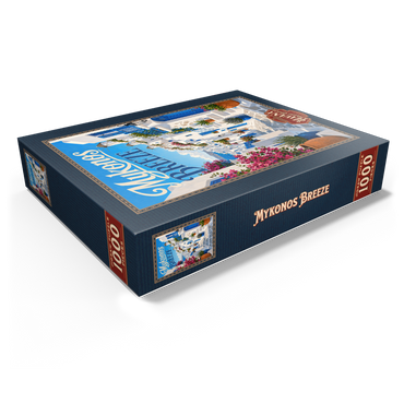Mykonos Windmills Coastal Charm 1000 Jigsaw Puzzle box view1