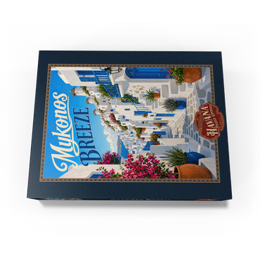 Mykonos Windmills Coastal Charm 300 Jigsaw Puzzle box view3