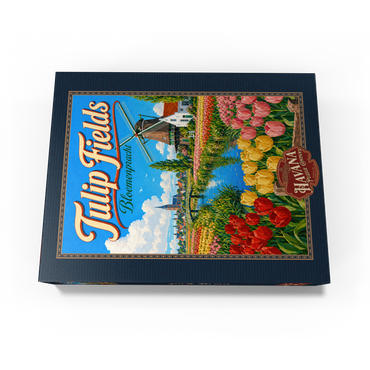 Dutch Tulip Fields Spring Splendor 1000 Jigsaw Puzzle box view3