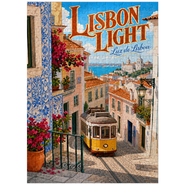 puzzleplate Lisbon Tram Coastal Charm 300 Jigsaw Puzzle